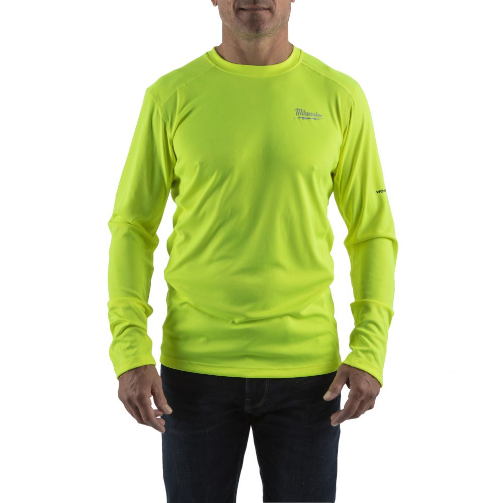 Funktions-Langarm-Shirt gelb mit UV-Schutz 